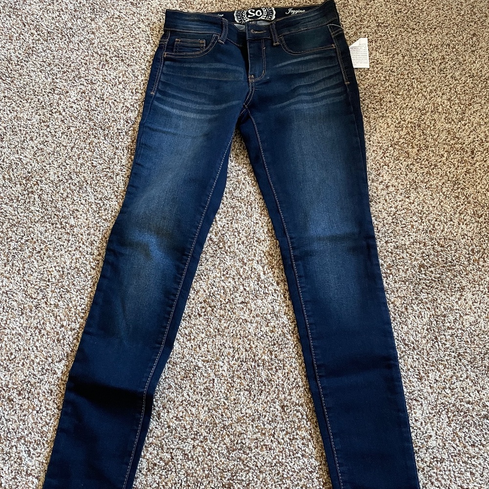 Mudd Dark Wash Knit Jegging Jean (NEW)